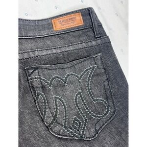 Y2K MEK Denim Carlson Straight Leg Jeans Women's 29‎ x 34 Dark Wash Embroidered